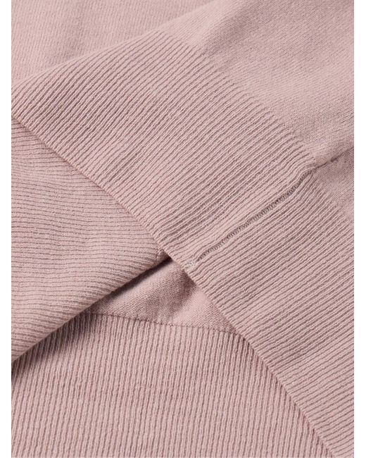 T-shirt in misto lino e cotone di Altea in Pink da Uomo