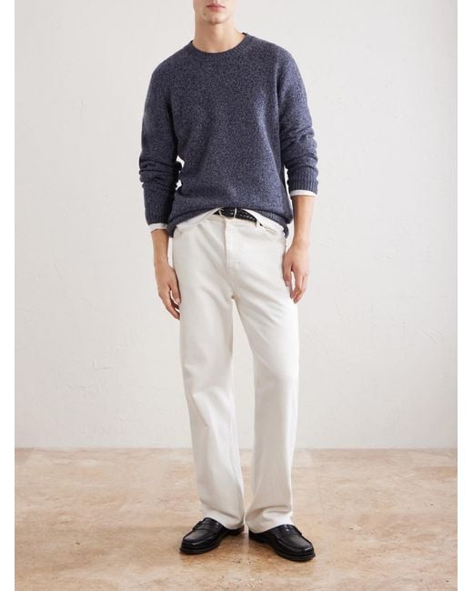 Hartford Blue Wool Sweater for men
