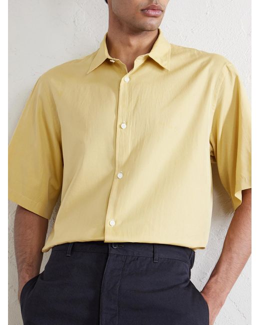 Kaptain Sunshine Yellow Cotton And Silk-blend Shirt for men