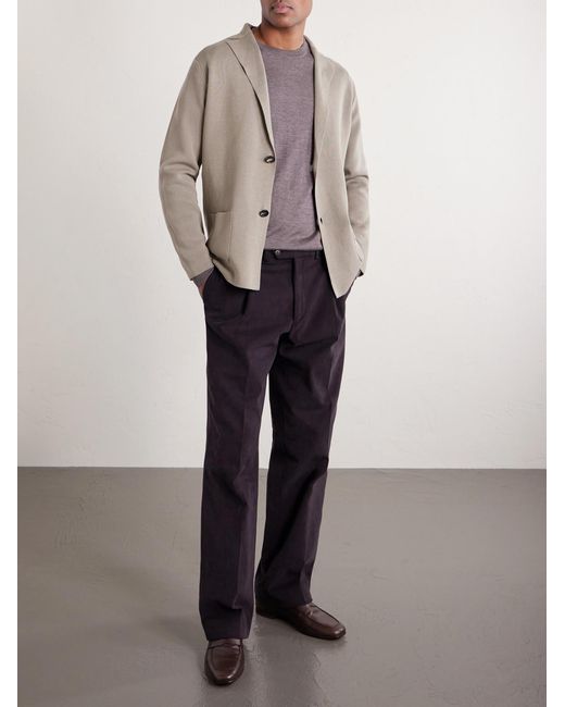 Thom Sweeney Purple Crewneck Sweater for men