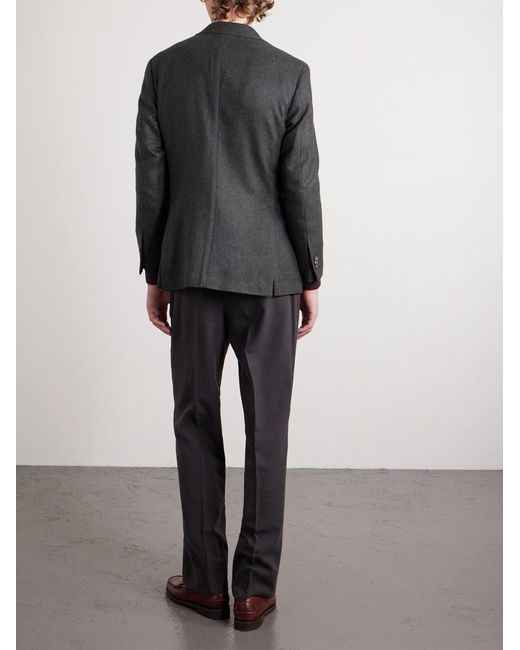 J. Mueser Black Waverly Wool-Twill Blazer for men