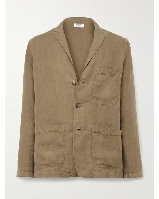 Corridor NYC Natural Unstructured Linen Blazer for men