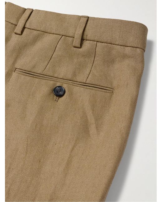 Loro Piana Natural Carlo Straight-Leg Linen-Twill Trousers for men