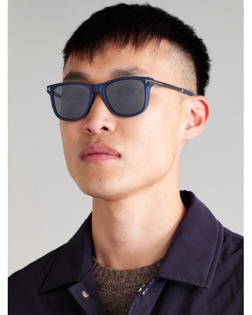 Tom Ford Blue Sinatra Square-Frame Acetate Sunglasses for men