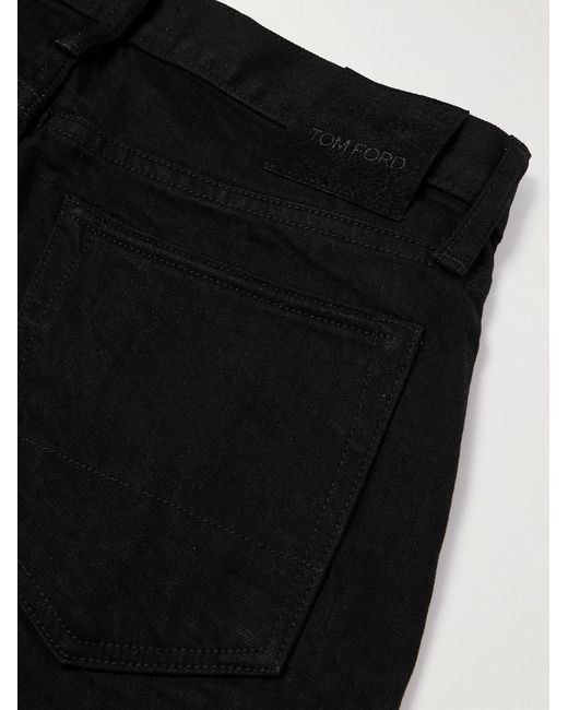 Tom Ford Black Slim-Fit Selvedge Jeans for men