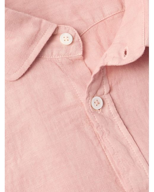 Massimo Alba Pink Linen Shirt for men