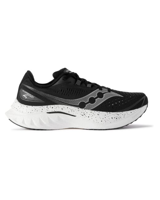 Saucony Black Endorphin Speed 4 Rubber-trimmed Mesh Sneakers for men