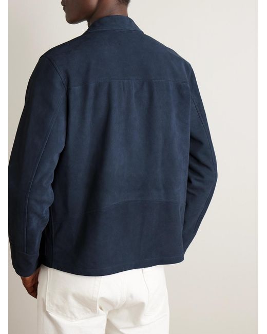 Valstar Blue James Suede Jacket for men