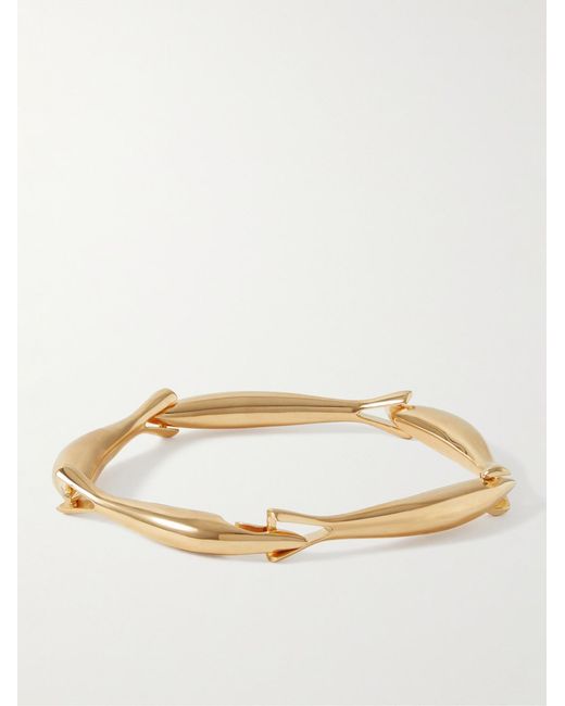 Bottega Veneta Natural Sardine-Plated Bracelet for men
