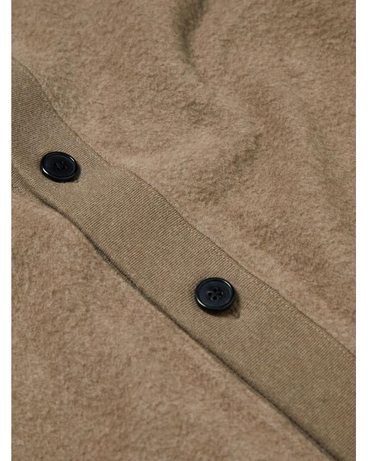 SSAM Natural Nolan Brushed Cotton And Camel Hair-Blend Cardigan for men