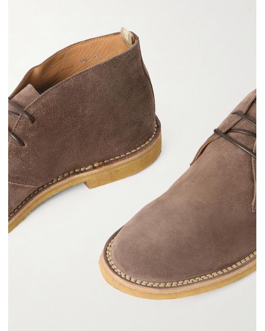 Officine Creative Brown History 003 Suede Desert Boots for men