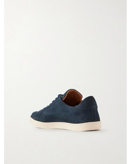 George Cleverley Blue Jack Iii Nubuck Sneakers for men