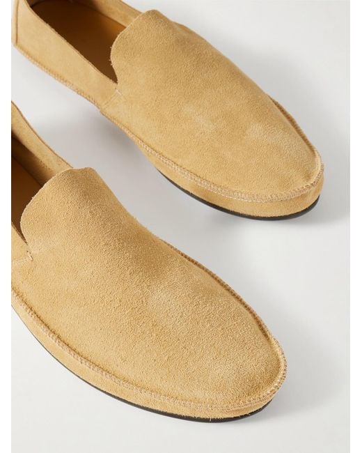 The Row Natural Tyler Textured-leather Loafers for men
