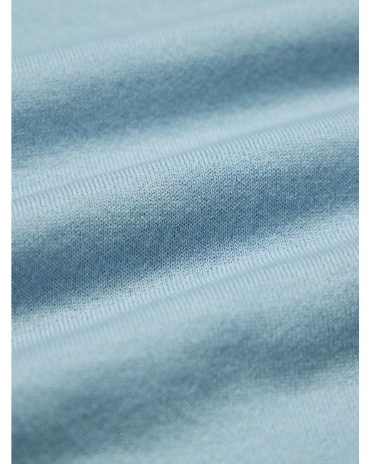 Auralee Blue Cashmere T-shirt for men
