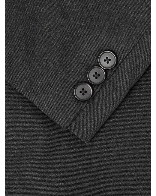 A.PRESSE Black Double-breasted Wool Blazer for men