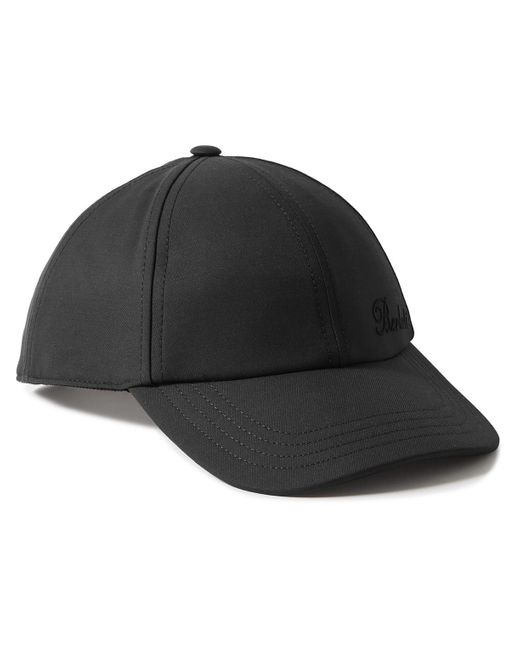 Berluti Black Logo-embroidered Wool-blend Twill Baseball Cap for men