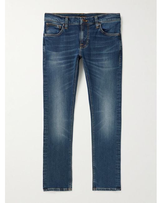 Nudie Jeans Blue Tight Terry Skinny-fit Jeans for men