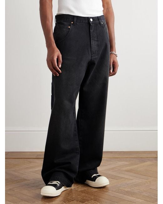 Vetements Blue Hip-hop Straight-leg Jeans for men