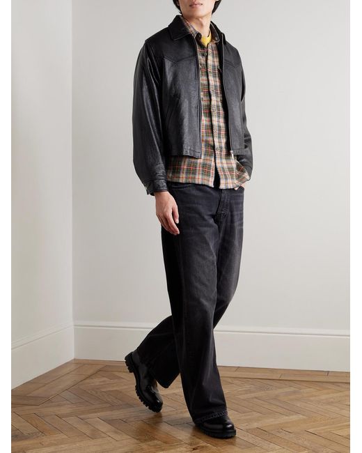 Nudie Jeans Blue Loud Larry Wide-Leg Organic Jeans for men