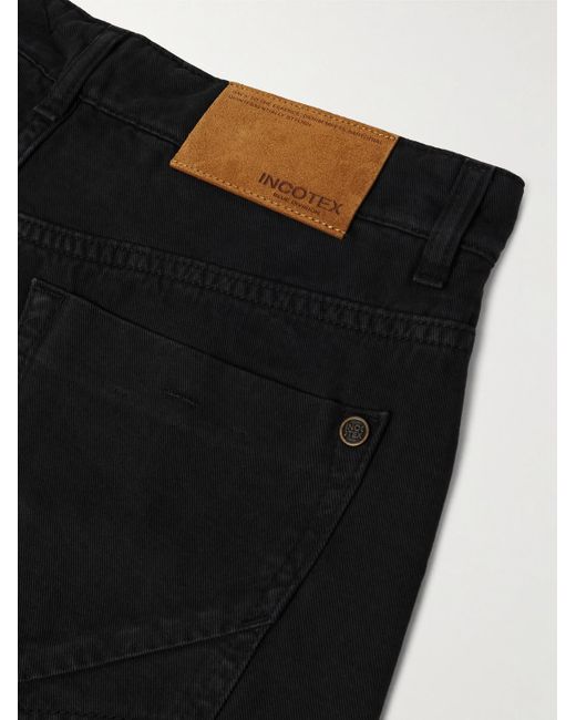 Slowear Black Incotex Blue Division Slim-fit Tapered Jeans for men
