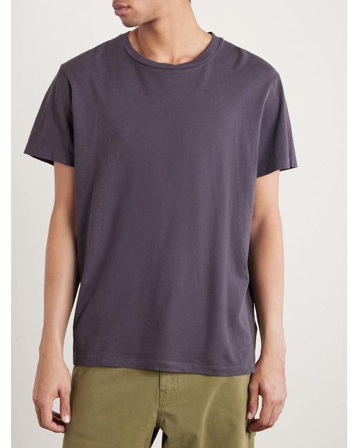 Nili Lotan Purple Bradley Cotton-jersey T-shirt for men