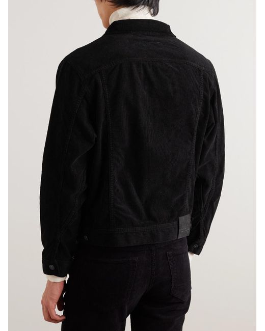Tom Ford Black Cotton-blend Corduroy Jacket for men