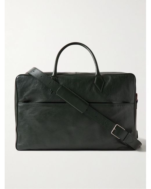 Metier Closer Weekender aus vollnarbigem Leder in Black für Herren