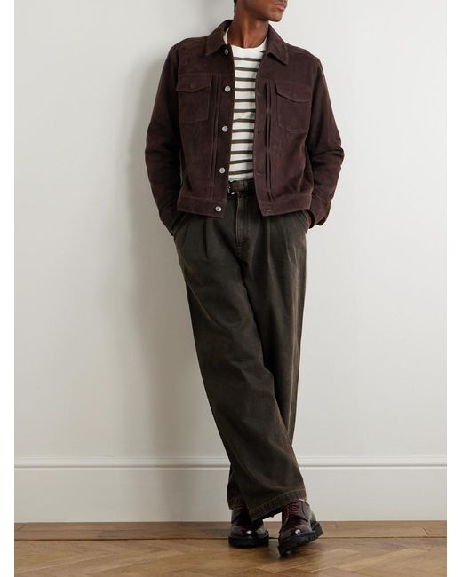 Mr P. Brown Suede Jacket for men