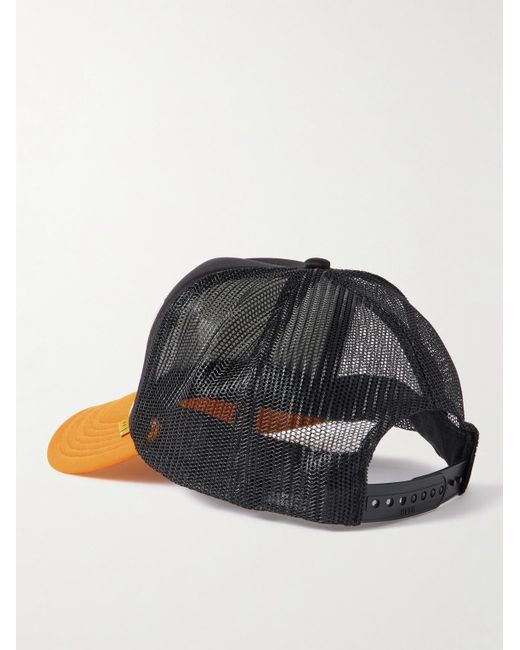 Kapital Black Life Kapriccio Mesh-Trimmed Printed Scuba Trucker Cap for men