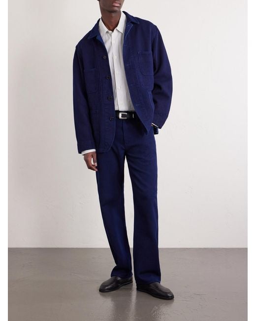 Blue Blue Japan Blue Sashiko Straight-leg Jeans for men