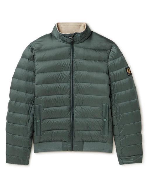 Belstaff Green Circuit Quilted Shell Down Jacket for men