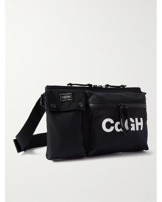 Comme des Garçons Black Porter-yoshida & Co Logo-print Nylon-ripstop Belt Bag for men