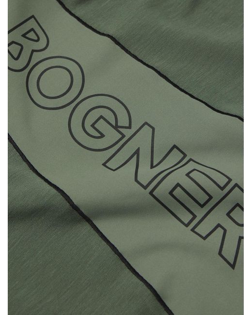 Bogner Green Flynn Stretch-jersey Half-zip Base Layer for men