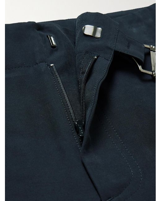 LE17SEPTEMBRE Blue Buckled Straight-Leg Cotton-Blend Trousers for men
