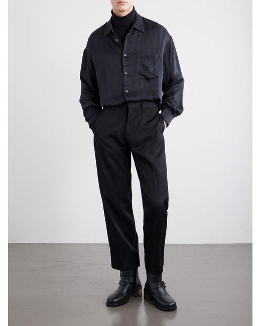 Enfants Riches Deprimes Blue Henri's Everyday Distressed Satin Shirt for men