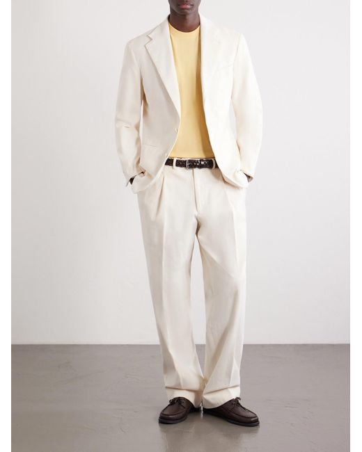 Beams Plus Yellow Embroidered Cotton Polo Shirt for men