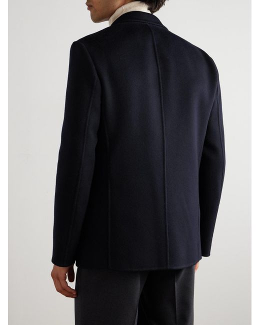 Loro Piana Blue Paolo Double-faced Baby Cashmere Blazer for men