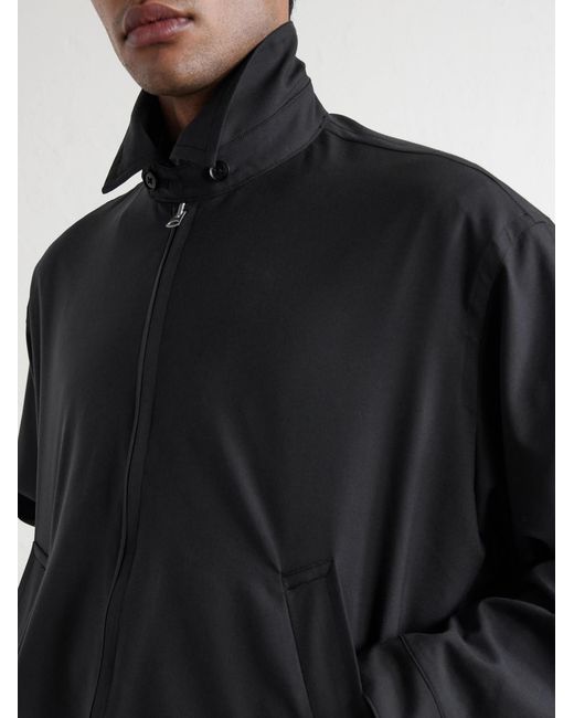 Kaptain Sunshine Black Wool Blouson Jacket for men