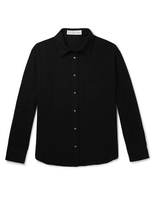 God's True Cashmere Black Cashmere-gauze Shirt for men