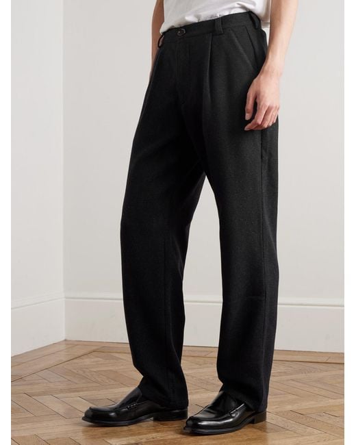 Pantaloni A Gamba Dritta di Oliver Spencer in Black da Uomo