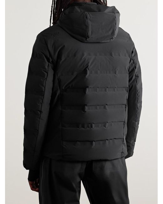 Aztech Mountain Black Nuke Suit Quilted Hooded Down Ski Jacket for men