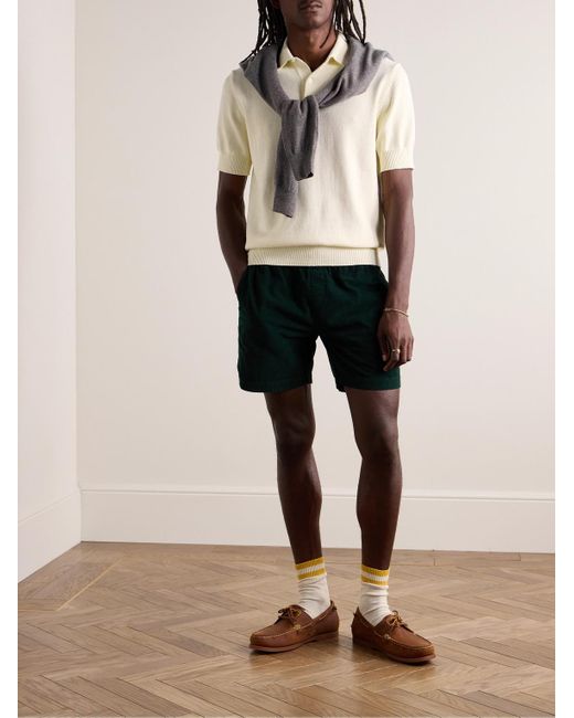 Drake's Natural Cotton Polo Shirt for men