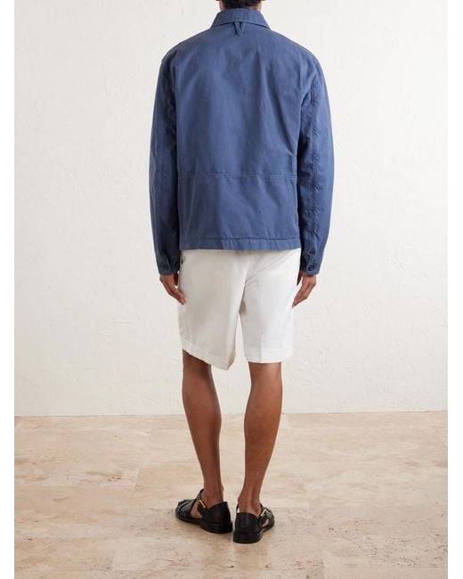 Valstar Blue Cotton-Canvas Field Jacket for men