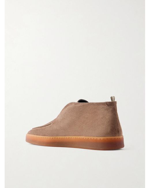 Officine Creative Brown Ambrie 002 Suede Desert Boots for men
