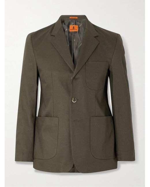 Barena Sakko aus Baumwoll-Twill in Green für Herren