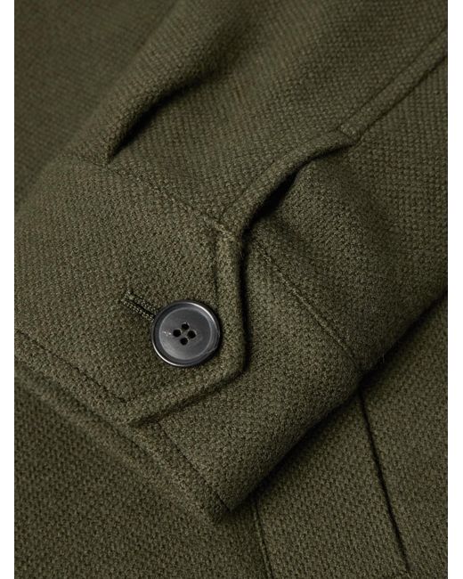 Paul Smith Green Wool Shirt Jacket for men