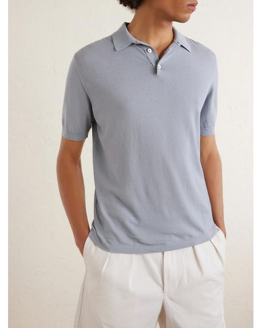 Eleventy White Cotton Polo Shirt for men