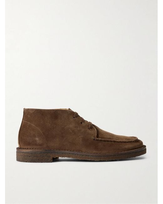 Drake's Brown Crosby Suede Chukka Boots for men