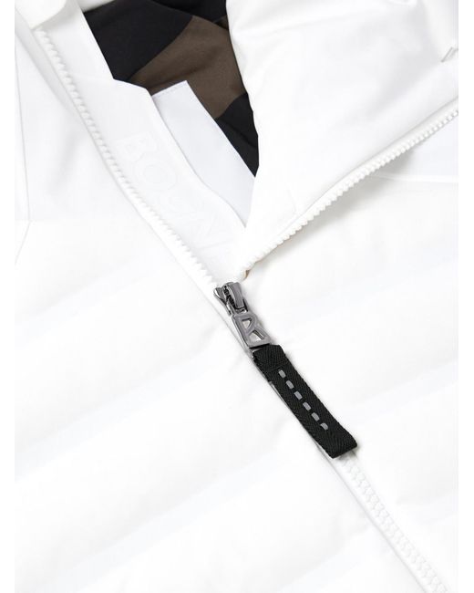 Bogner White Jorik Quilted Down Ski Jacket for men