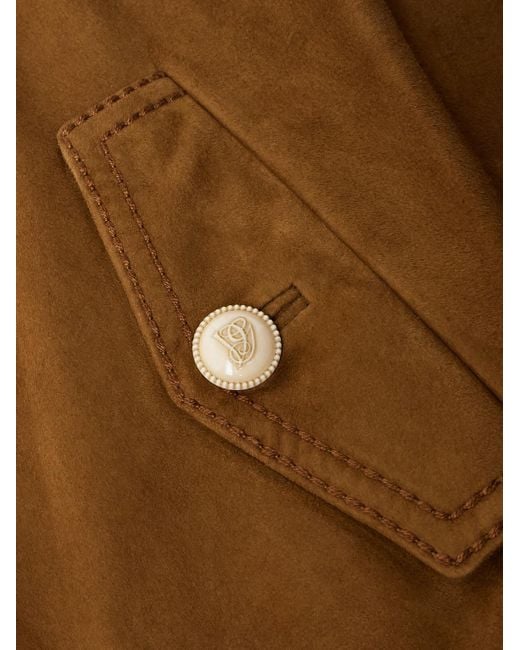 Valentino Garavani Brown Suede Jacket for men